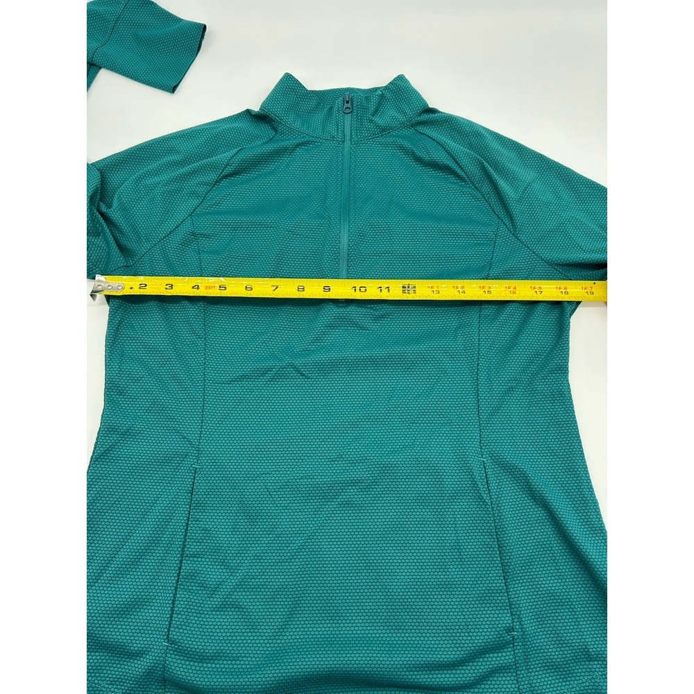 Tommy Bahama Golf Tennis Womens Long Sleeve Blue Textured 1/4 Zip Top Size L - Picture 6 of 8